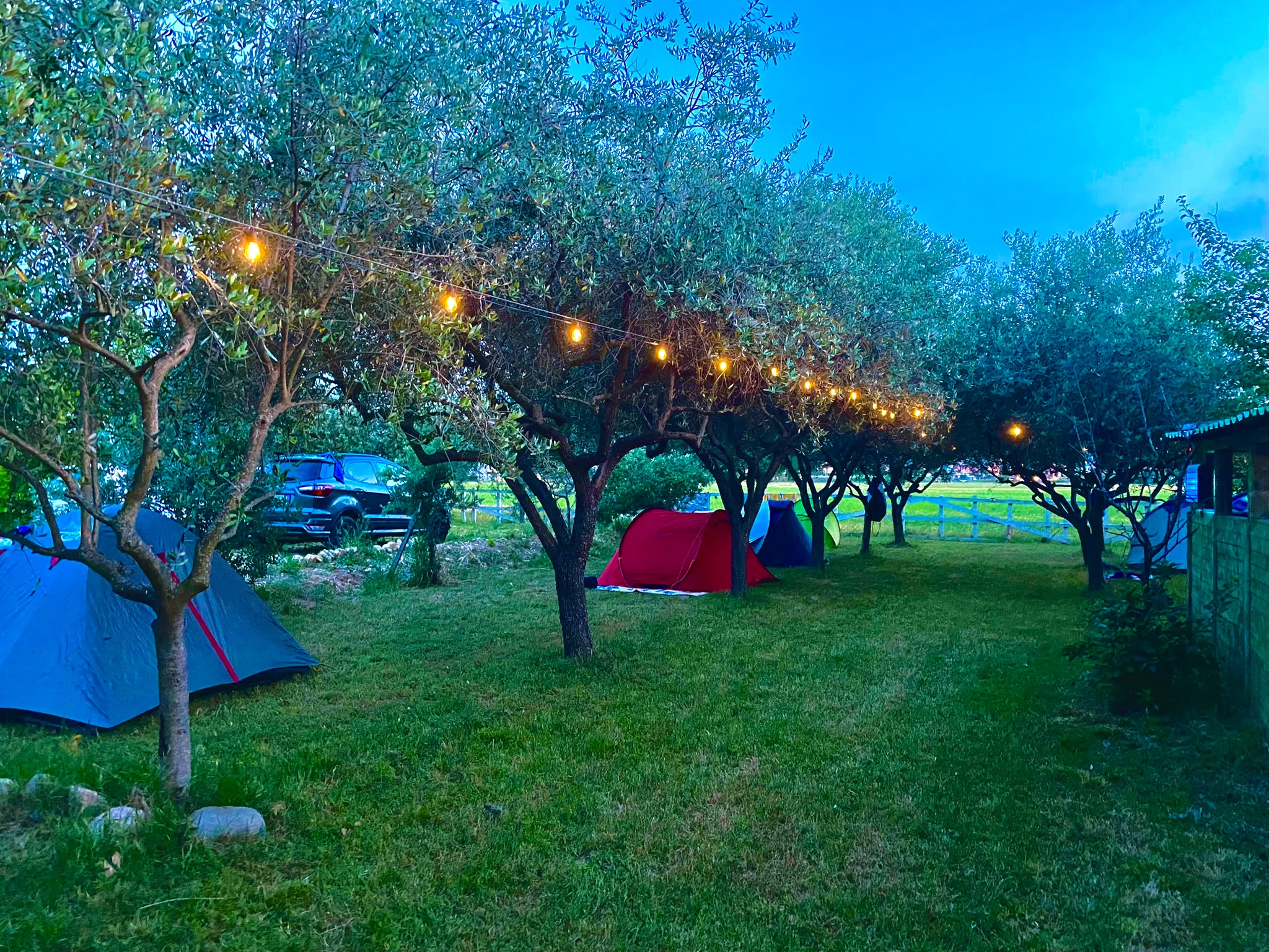 Spazi verdi ombreggiati per campeggiare con propria tenda