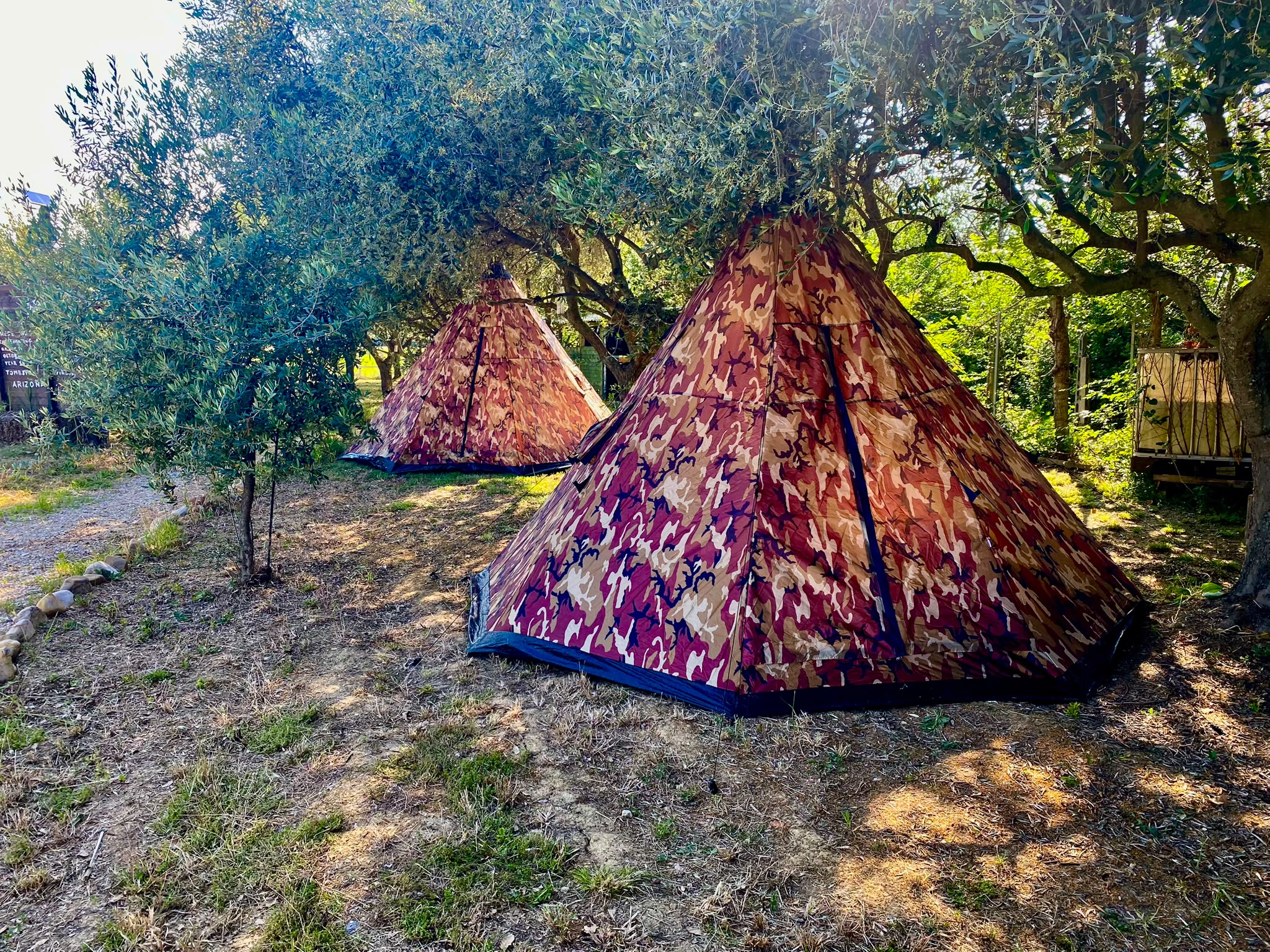 Spazi ampi e pianeggianti per montare la propria tenda